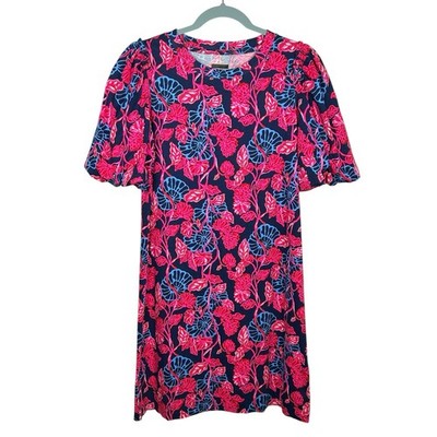 Lilly Pulitzer Dress Womens Small Floral Beachy Shells Resort Tropical Cruise