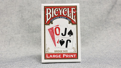 Bicycle Super Jumbo Bridge (RED) by USPCC Bridgekarten rot mit großer Schrift