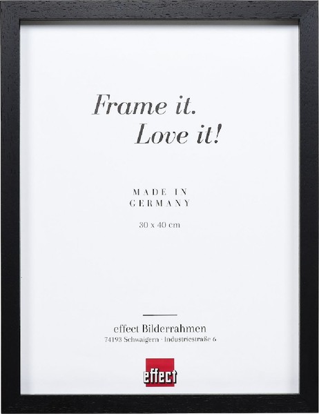 Effect Holz-Bilderrahmen Profil 74 Schwarz 20X25 Cm Museumsglas-image