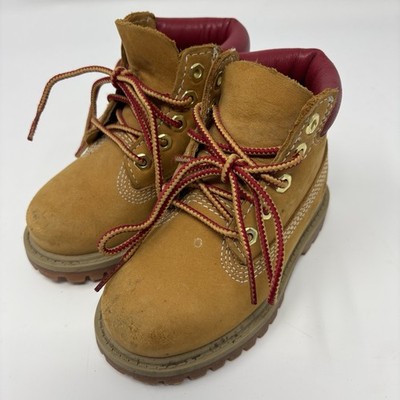 Timberland Boy s Size 6 Waterproof Wheat Nubuck Leather Boots