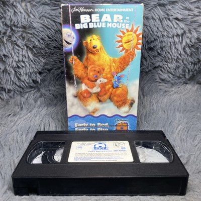Bear in the Big Blue House Early to Bed Early to Rise VHS Tape 2001 Disney PBS