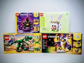 LEGO&reg; CREATOR Easter Bunny Spider Dinosaurs Forest Creatures Bundle NEW U PICK