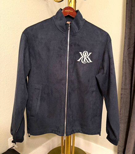 Kith Bonded Microsuede Ali Track Jacket Navy XS