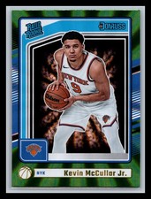 Kevin McCullar Jr. Rookie New York Knicks 2024-25 Donruss #248 Holo Green Laser