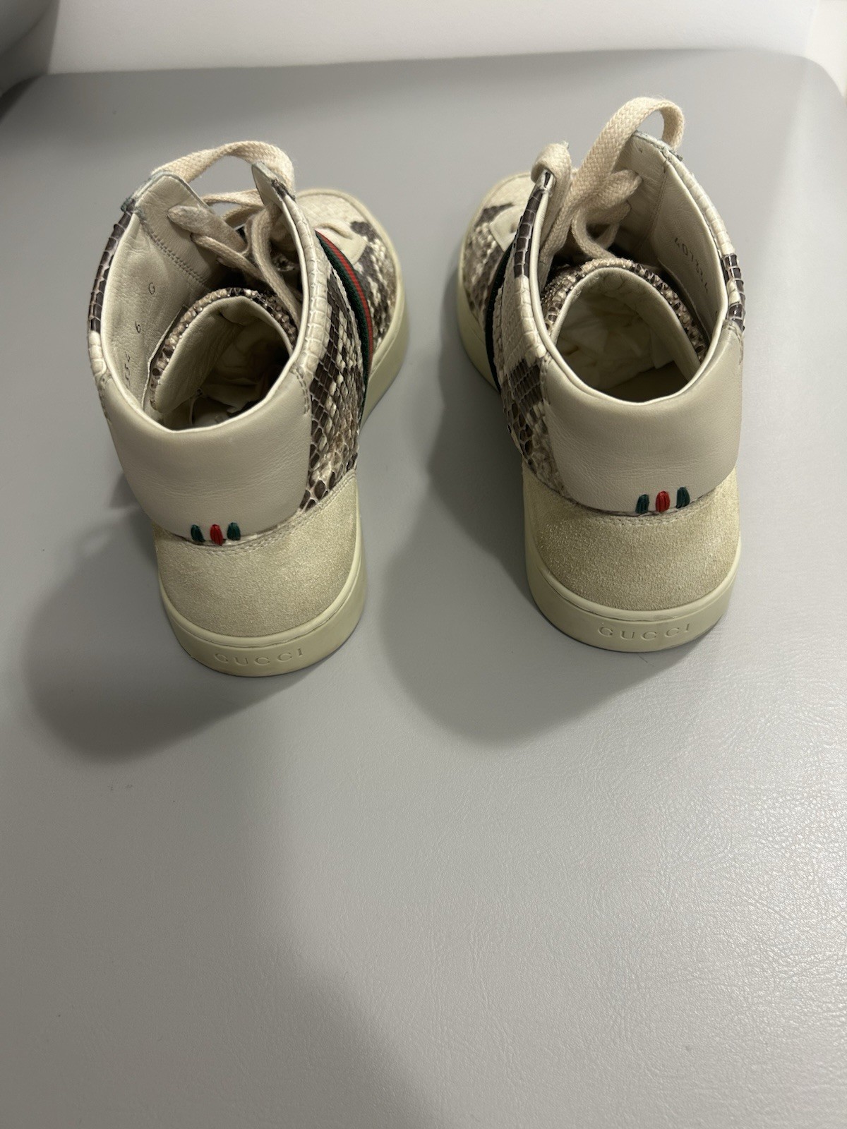 Men’s Preloved Gucci Python High Top Trainers Siz… - image 9