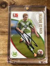 KEVIN DE BRUYNE 🇧🇪 TOPPS CHROME 2014/15 ORIGINAL AUTOGRAMM WOLFSBURG ROOKIE