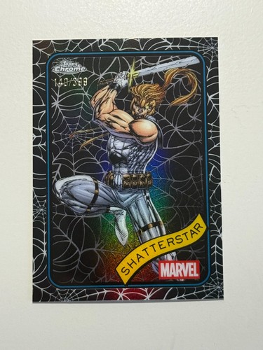 2025 Topps Chrome Marvel Spider Web Refractor #49 Shatterstar 140/399
