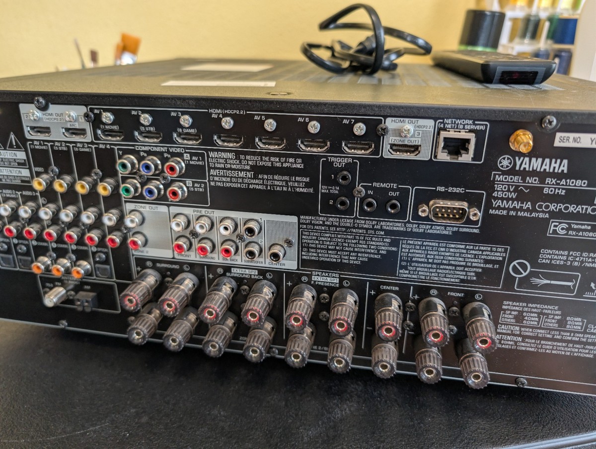 Yamaha AVENTAGE RX-A1080 7.2 Channel A/V Receiver for sale online