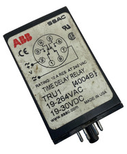 ABB TRU1 UNIVERSAL TIME DELAY RELAY 19-264VAC, 19-30VDC SSAC MADE IN USA π―
