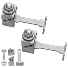 2 PCS Wedge Battery Clamp Positive and Negative Terminal Clamps for Auto