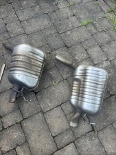 14-16 Mercedes W212 E350 E550 Exhaust Muffler Mufflers Right Left Set Oem