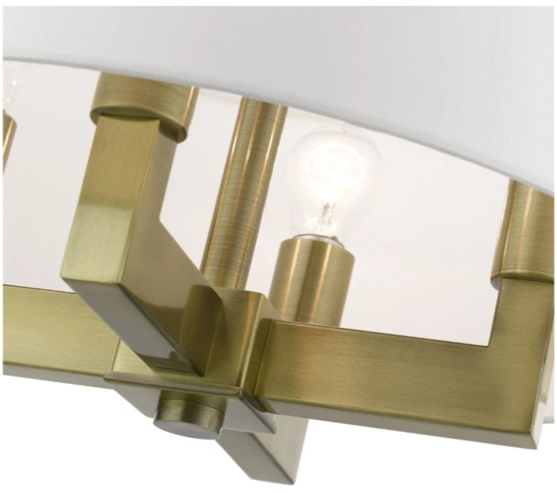 Livex Lighting, 48784-01, Cresthaven, Pendant Chandelier, Antique Brass NEW OB - Image 4 of 4