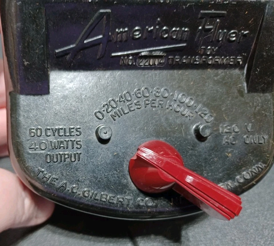 Vintage American Flyer Toy Train Locomotive Power & Control Transformer No. 2200 - Image 2 of 4