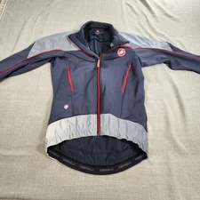 Castelli Windstopper Cycling Jacket Large Thermofleece Full Zip Mens Bike