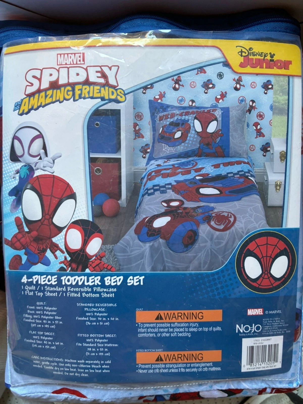 Marvel Spidey & Amazing Friends 3-Piece Toddler Bed Set
