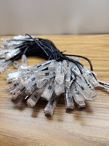 48pc 1ft CAT6 Ethernet Patch Cables Black - 第 4/4 張圖片