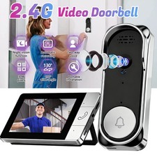 4.3" Monitor Wireless Video Doorbell Camera Intercom Phone System Cam Door Bell