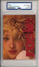 Rose Blackpink Rosie SIGNED Cover Album Photo Art Card AUTOGRAPH PSA DNA COA