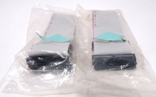 20" FLAT FLOPPY DRIVE FDD CABLE FOR 2 3.5" DRIVES 34 PIN, 2 PACK - NEW 