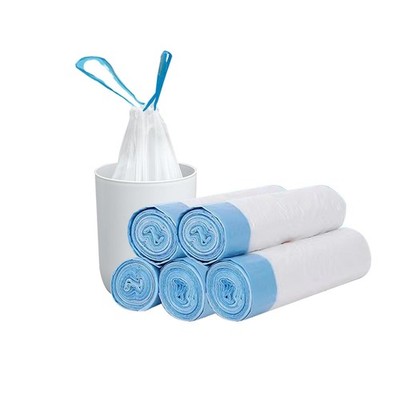 Müllbeutel mit Kordelzug Plastikmüllbeutel 12 l 45 x 50 cm Müllbeutel 5erRoll...
