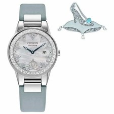 Citizen Women's Solar Eco-Drive Disney CINDERELLA Watch Set Stainless GA1077-46D