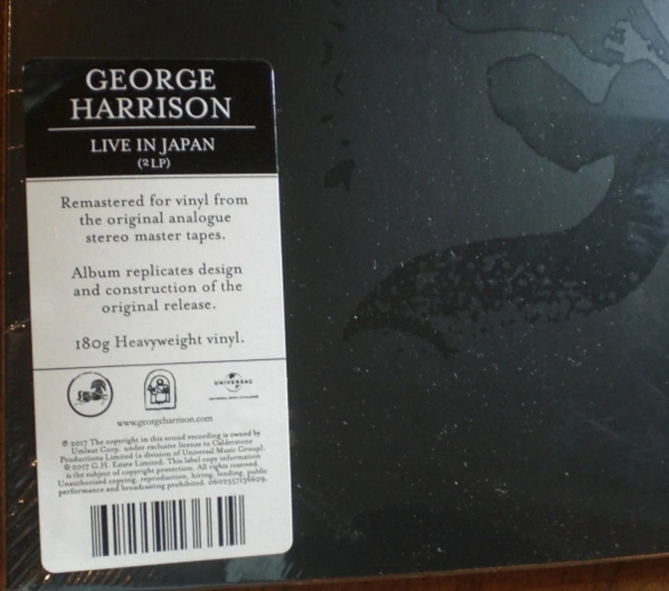 George Harrison W/Eric Clapton- Live In Japan,2017 Reissue 2LP New Sealed Vinyl Foto 3 de 3