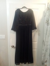 Women's Formal Evening/ Wedding Guest Gown Sleeveless With Sleeve Cover Size 12