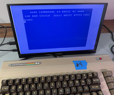 Vintage Commodore 64 4 Clean in Good Working Condition, Replacement SID Chip