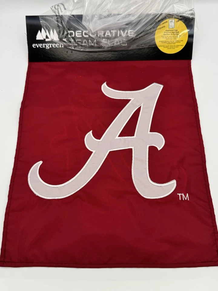 Bandera de jardín premium University of Alabama Crimson Tide, doble cara Foto 2 de 4