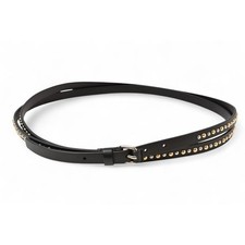 Givenchy GIVENCHY studded double leather black unisex men's women's Belt