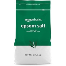 Epsom Salt Soak for Muscle Relaxation Soothing Rosemary and Mint Scent 3 lb Pack