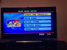 AT Games Sega Mega Drive Classic Mini Games Console with 2 Wired Controllers