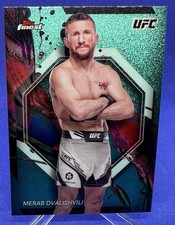 2024 Topps Finest UFC Merab Dvalishvili Common #93 AQUA GLITTER REFRACTOR Champ!