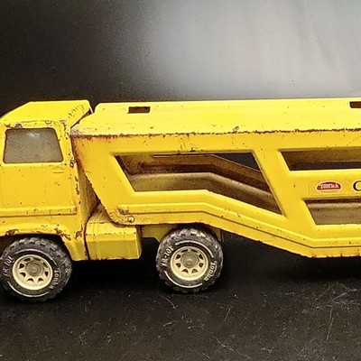 Tonka Gas Turbine Car Carrier Hauler Truck 60s Vintage Yellow