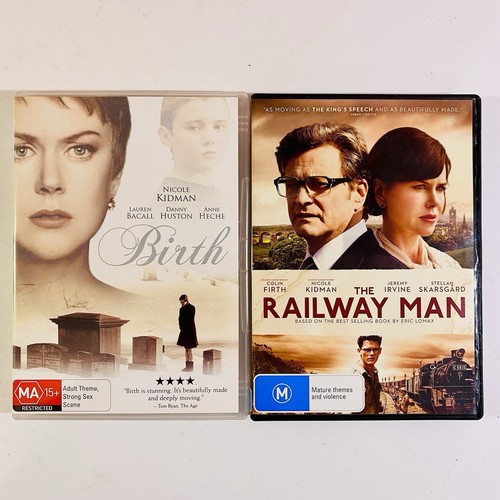The Railway Man 2013 Birth 2004 Dvd Nicole Kidman Region 4 Pal Free Postage - Picture 1 of 9