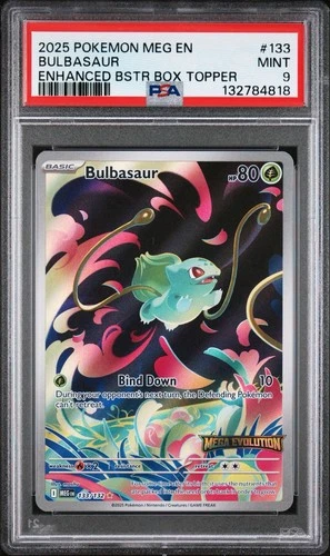 PSA 9 - Bulbasaur - (Mega Evolution Stamped) 133/132