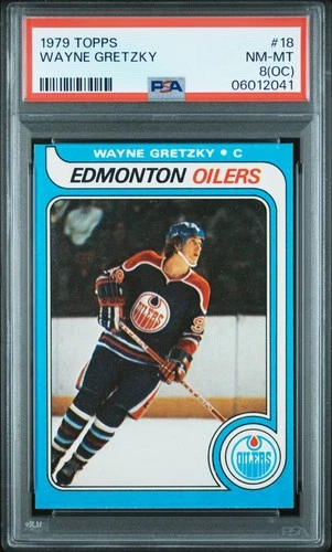 1979 TOPPS #18 WAYNE GRETZKY ROOKIE RC PSA 8