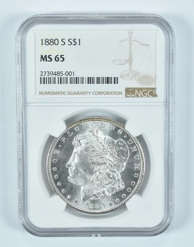 1880-S Morgan Silver Dollar MS65 NGC Brown Label *3977