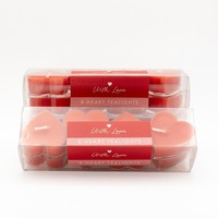 Valentine’s Day Heart Shaped Candles – Romantic Decor Pack of 8