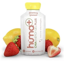 Huma plus (Double Electrolytes) - Chia Energy Gel, Strawberry Lemonade, 12 Gels,