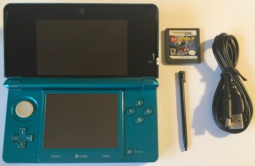 Nintendo 3DS Blue Handheld System Console - Excellent Mint - Fully Tested