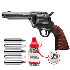 Daisy Red Ryder Revolver .177 Cal Air Pistol CO2 BB Gun w/ 1500 BBs & 5 CO2