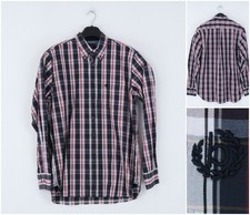 Mens BUGATTI Shirt Large Size Check Formal Business Dress Top