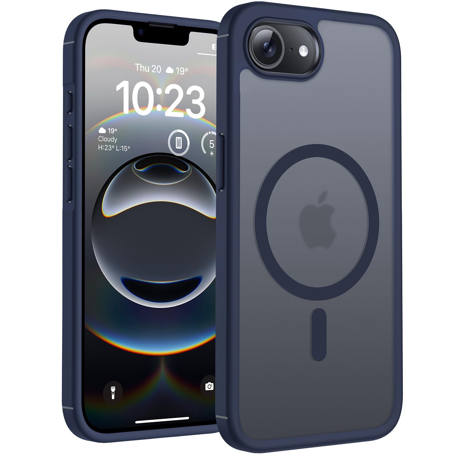 TOCOL Cover Magnetica per iPhone 16e 6,1 Pollic Compatibile con MagSafe Custodia