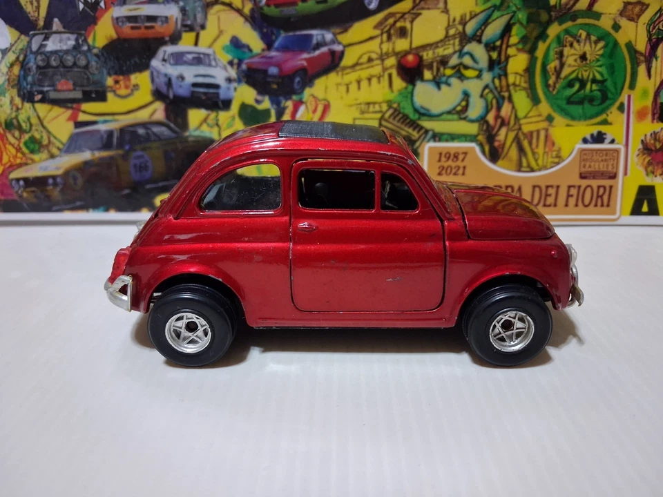 Politoys 1:25, Serie M: N°599 "FIAT 500L".  Fiat Abarth 595. Ottimo Stato! - Immagine 4 di 4
