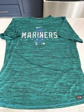 Nike Seattle Mariners MLB Baseball T-Shirt Teal Black XL