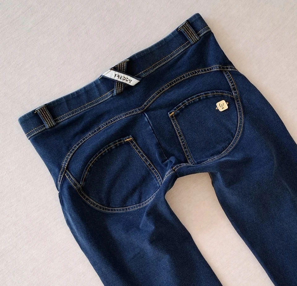 Freddy wr up Ca 7/8 Pant S 36 Blau Kontrast Nähte Push-up Reg Waist Leggings Top - Bild 4 von 4