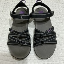 Teva Womens Tirra Sport Sandals Purple Black Outdoor Hiking Shoe Size 10