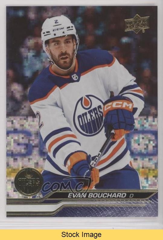 2023-24 Upper Deck Series 1 Speckled Foil Evan Bouchard #71 READ 0h9s