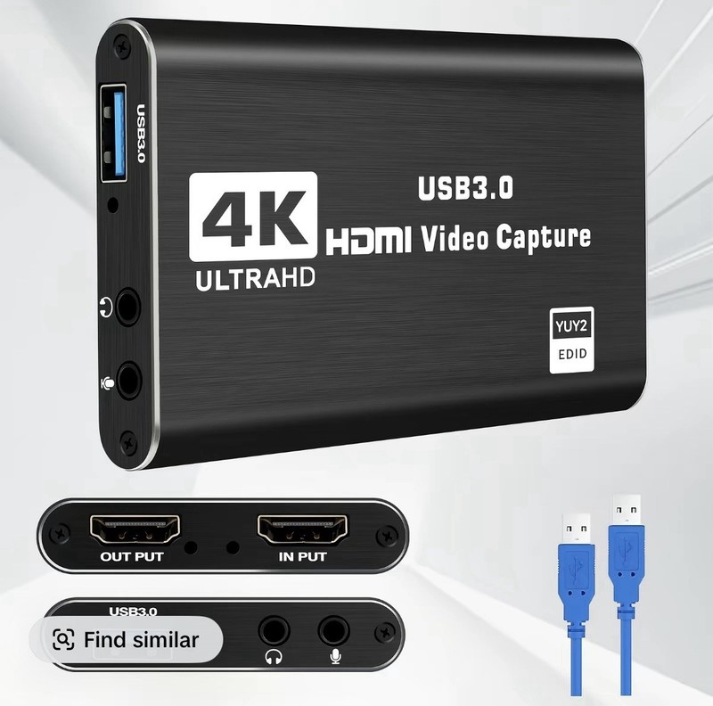 4K Ultra HD HDMI Video Capture Card USB 3.0 External Digital Format 4 Ports